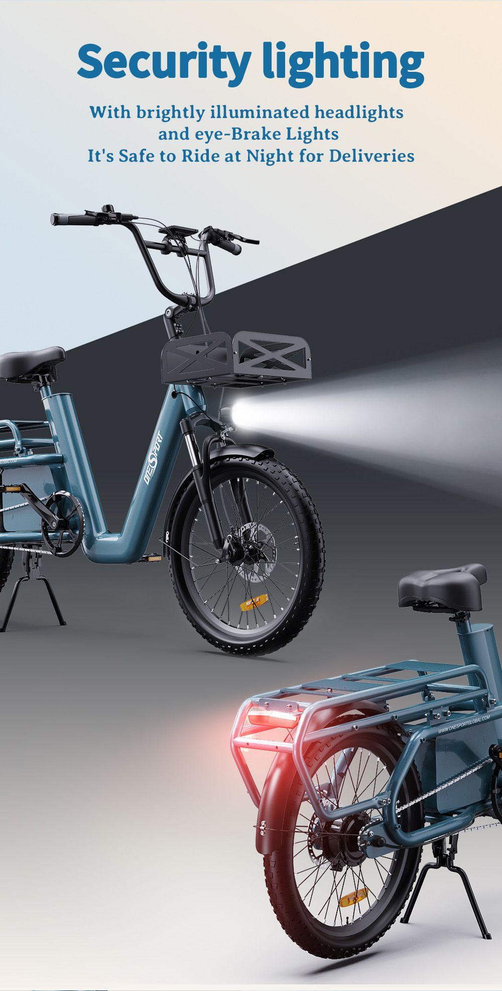 Nákladný elektrobicykel OneSport OT01 3